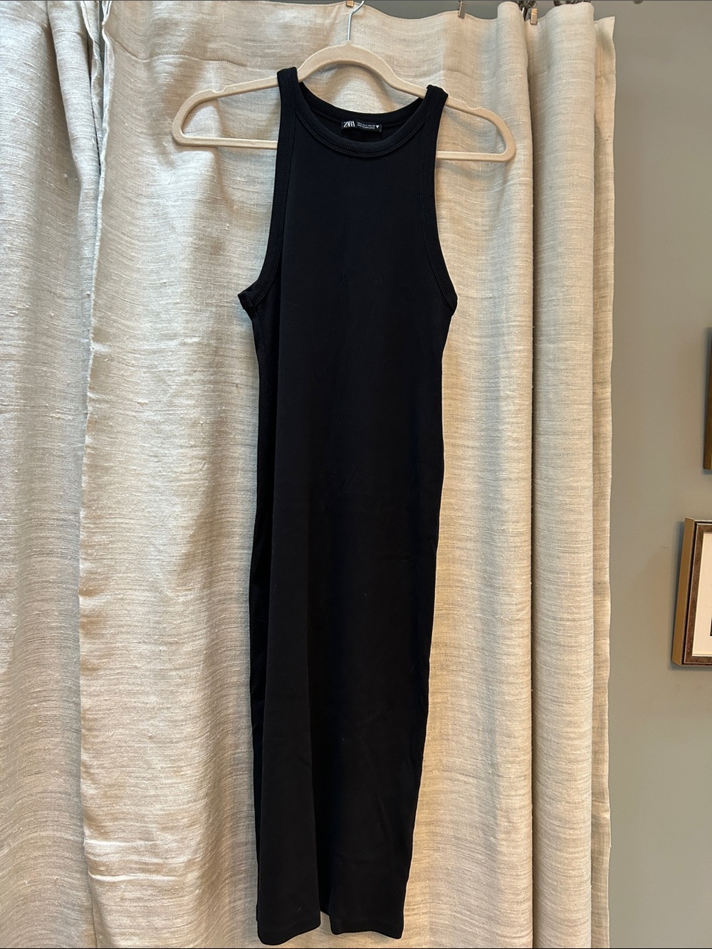 Zara Black Tank Midi Dress